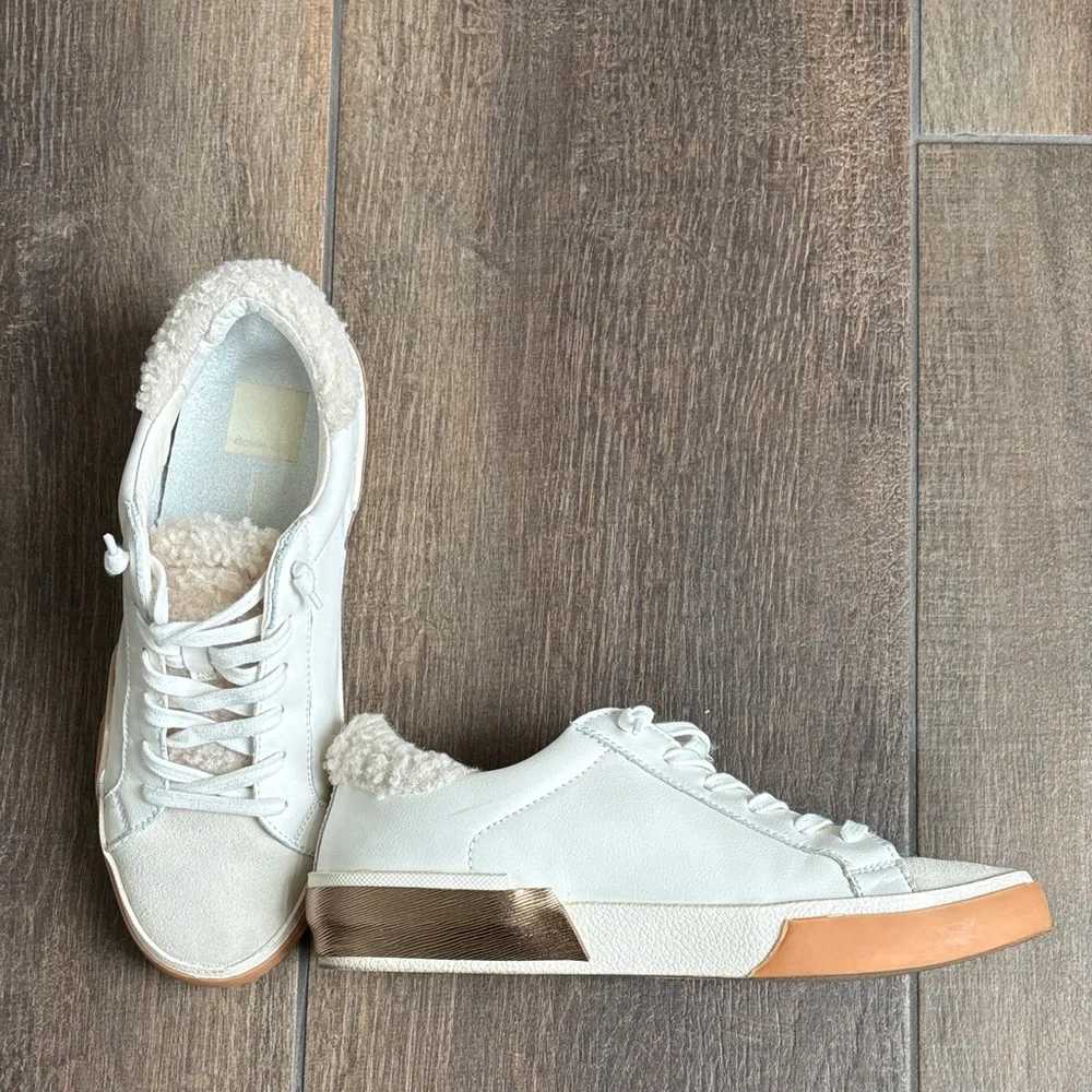 Dolce Vita Cream and Tan Sneakers - Picture 3 of 11